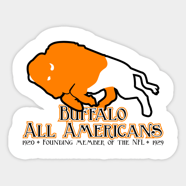 Buffalo All Americans modern Sticker by DarthBrooks